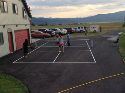 We have the only PickleBall Court in Teton Valley!!